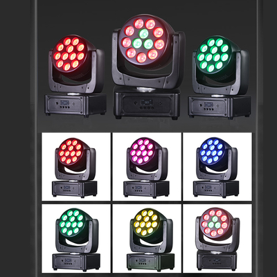 Bewegende koplampen 12*8W LED Bühnenlampen RGBW DJ-verlichting DMX 512 Geluidsactivering voor evenementen Feesten Huwelijk Kerk Live Band Show