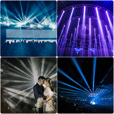 Nieuw model LED 200W met achtkleurige wiel Effect Stage Light Beam Moving Head Light Dj Club Stage Event