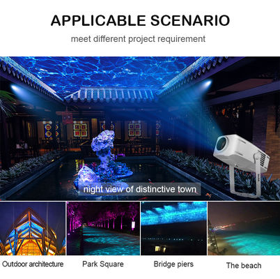 Outdoor IP65 Watergolf Effect Projector | RGBW LED, 60W tot 400W Opties, DMX512, Bewegende Rimpelverlichting voor Gevels, Tuinen