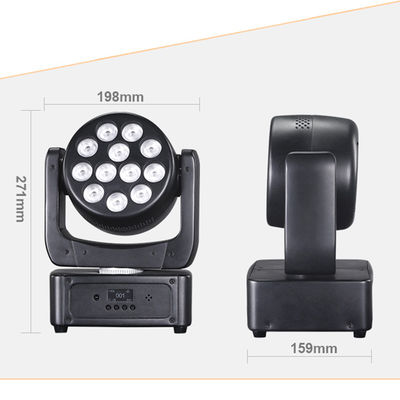 Stage Light Factory 12x8W RGBW LED Wash Moving Head Light met geluidsgeactiveerde DMX512-besturing