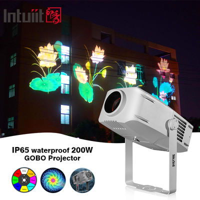 Waterdicht IP65 LED Gobo Projector Licht Hoog Hoog Helderheid 200W voor Outdoor Landscape Stage