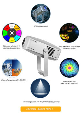 Waterdichte Ip65 400w Buitenreclame Gobo Projector Roterende Projectie Led Gobo Licht Projector