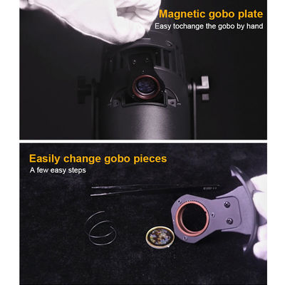 LED 60W Buitenwaterdicht IP65 Shop Sign Buiten Custom Gobo Projector voor vloerprojectie