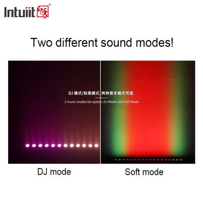 Professionele 9 graden smalle straal LED wandwasser 24x2W RGBW 4in1 DMX512 Indoor lineaire was lichtbalk voor podium evenement