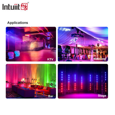 24x2W RGBW 4-in-1 LED Lineaire Wall Washer Bar — DMX512 Geluidsgestuurde Stage Wash Light voor Gebouwen & Evenementen
