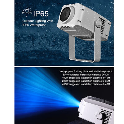 100W Water Wave Effect Ocean Ripple Lights Outdoor IP65 Led Gobo Projector for Advertising Building with Water Wave Light