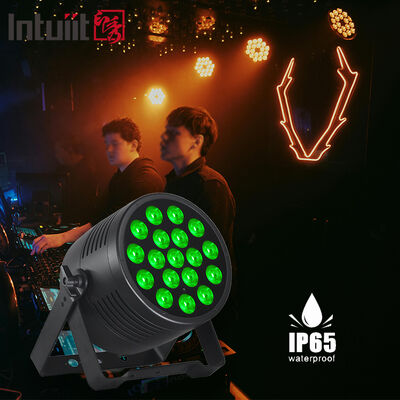 Hoog-efficiënte Waterdichte 18x20w LED Stage Par Licht DMX512 Controle Rgbwa UV Bruiloft DJ Booth Energiebesparend Ontwerp