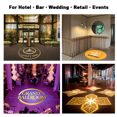 Custom 40W LED Indoor Gobo Light Logo Projector HD Reclamebeeldprojector voor Shop Store Restaurant Coffee Bar Branding