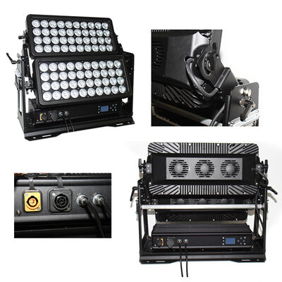 Professionele Outdoor IP65 800W RGBW 4-in-1 LED Wall Washer Dubbele Lagen Landschap Architectonisch Waslicht voor Stad Kleur