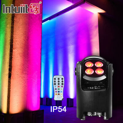 4x12w 4in1 rgbw Batterij aangedreven draadloos DMX Led Uplight