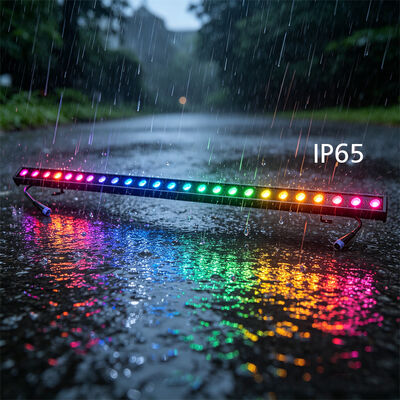 2x24W RGBW 4-in-1 IP65 Buiten LED Lineaire Wall Washer — DMX512 Waterdicht Wash Light voor Gebouw, Brug & Landschap