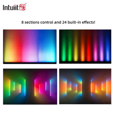 2x24W RGBW 4-in-1 IP65 Buiten LED Lineaire Wall Washer — DMX512 Waterdicht Wash Light voor Gebouw, Brug & Landschap