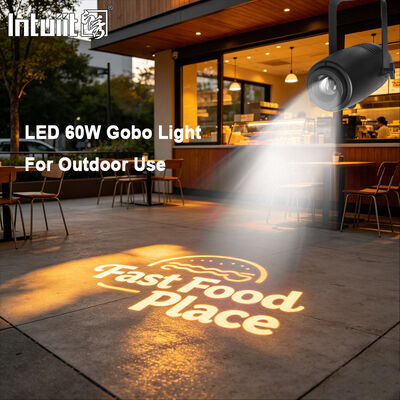 60W High Definition Led-logo Projectorlicht Buiten IP65 Waterdichte Gobo-projector Led-reclameverlichting