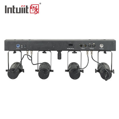 4x20W RGBW 4-in-1 LED PAR Uplighting Kit 4.5° Narrow Beam DMX512 Stage Wash System voor bruiloften, DJ's & Events
