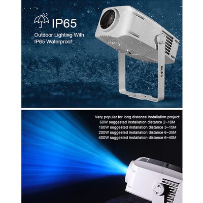 Outdoor IP65 Watergolf Effect Projector | RGBW LED, 60W tot 400W Opties, DMX512, Bewegende Rimpelverlichting voor Gevels, Tuinen