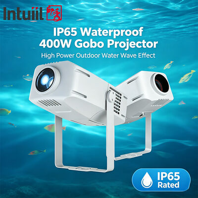 400W IP65 Water Wave Projector Licht — LED DMX512 Buiten Dynamisch Rimpel Effect voor Gebouw, Zwembad & Podium