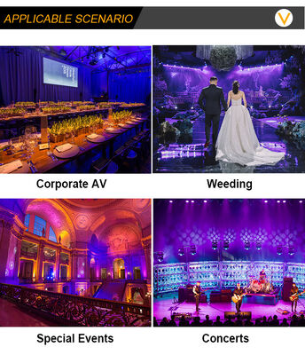 12*20W RGBWA+UV 6in1 LED Par Light IP65 Outdoor Waterproof DMX512 Stage Uplighting voor bruiloft DJ Party