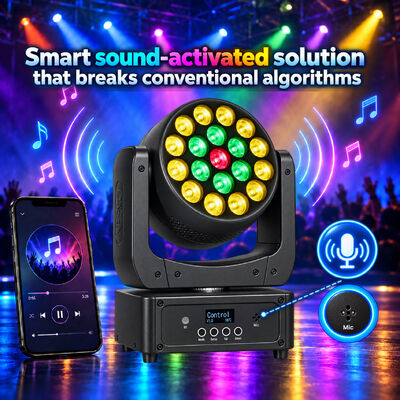19x8w Rgbw 4in1 Bewegende hoofdwaslamp Dj Disco Led Stage Lampen
