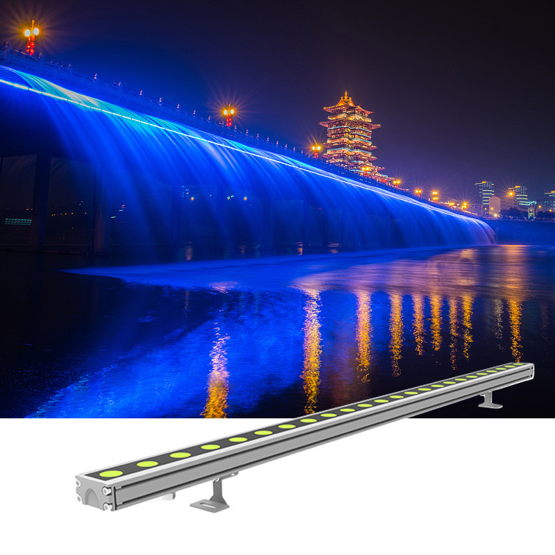 van de LEIDENE van 24W DMX512 Lineaire Lichten 0.3M 0.5M 1M Muurwasmachine Stralingshoek 40°