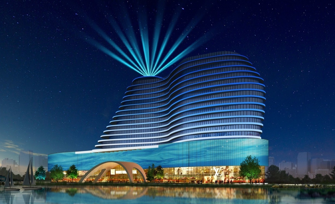 Buiten IP65 DMX LED wandwasser lichtbalk 16PCSx5W RGBW Voor hotelproject