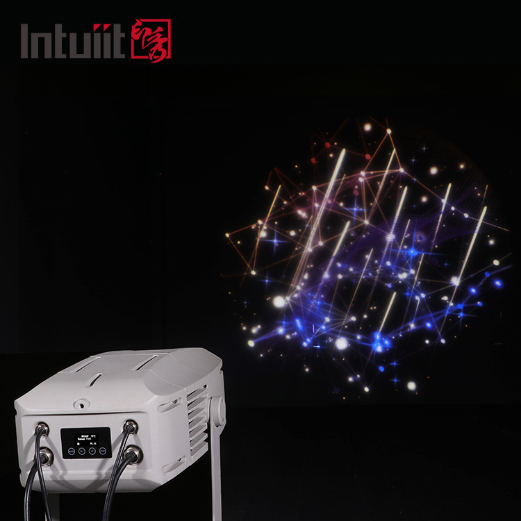 Buiten waterdicht laser aangepast logo projectie binnen deur vloer draaiende gobo projector 400w led podium licht