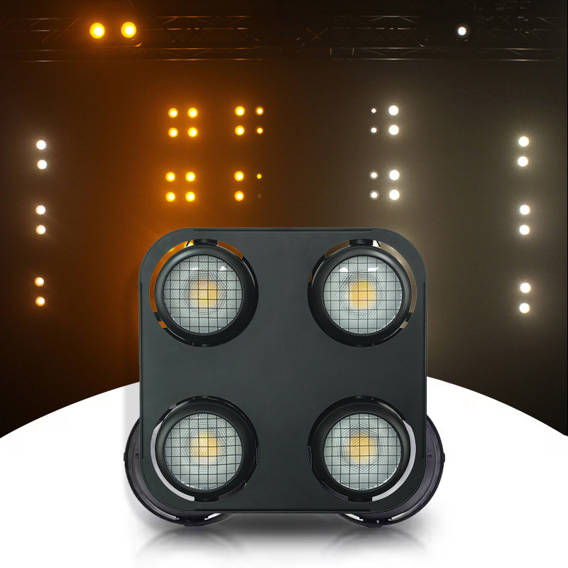 LED blinderlamp 4x90W LED COB Bühnenverlichting Amber And Warm White LED Publiekblinders Licht In DJ Music Bar