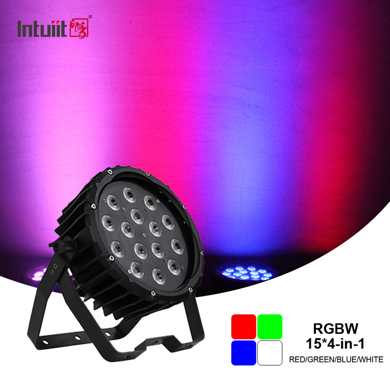 90w RGBW Led Flat Par Light Stage Light Dmx Control Dj Disco Voor feest bruiloft kerk