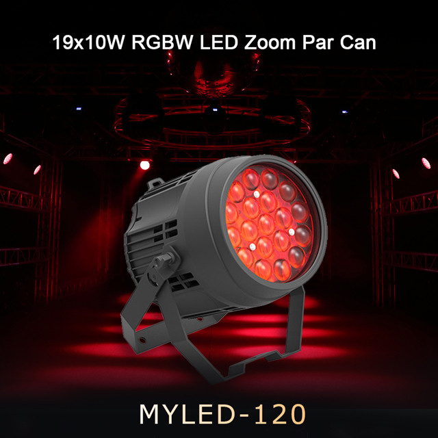LED Par 19*10W RGBW 4in1 Waterdicht DMX LED Par verlichting voor feest of podium nachtbar
