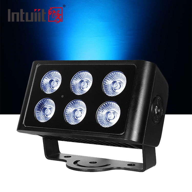 Nieuw ontwerp Buiten Architectonisch Landschap LED Verlichting Smalle straalhoek IP65 6*5W RGBW DMX512 LED vloedlichten