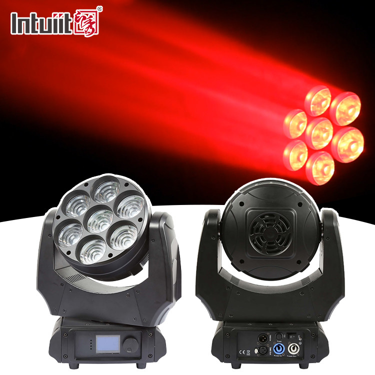 Led Moving Head Light 7x40w RGBW 4in1 Sharpy Beam met Zoom Wash Stage Lighting DJ lichten