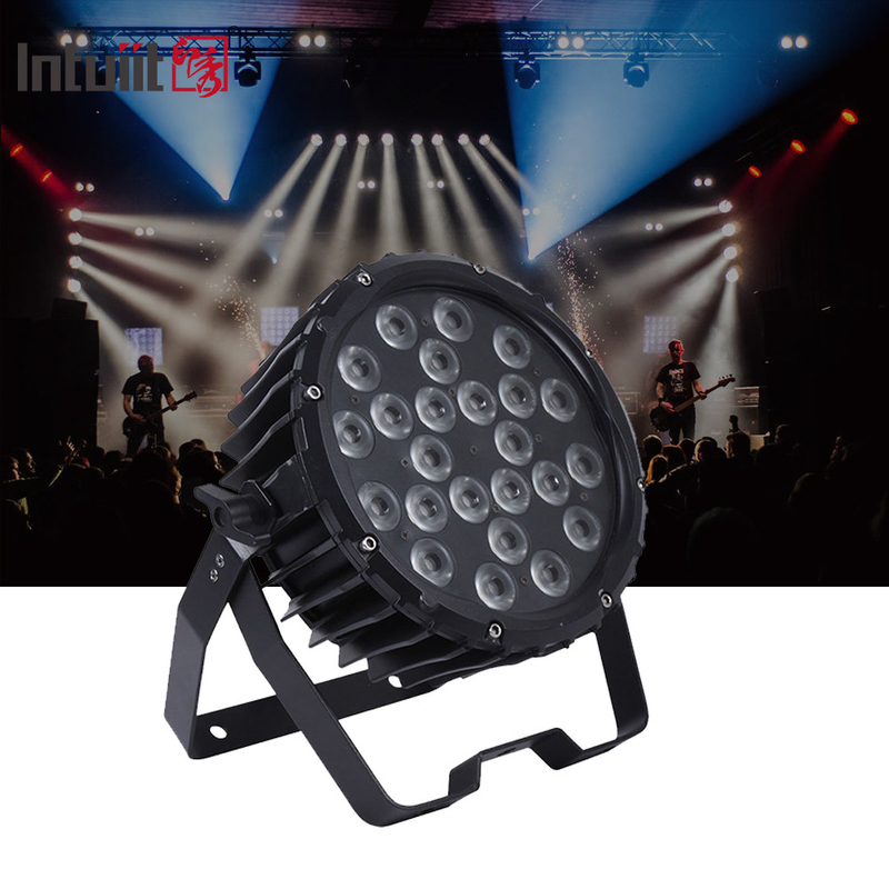 Professionele podiumlicht 82W RGB 24*Tri-3W Indoor DMX512 Slim Flat Led Par Light