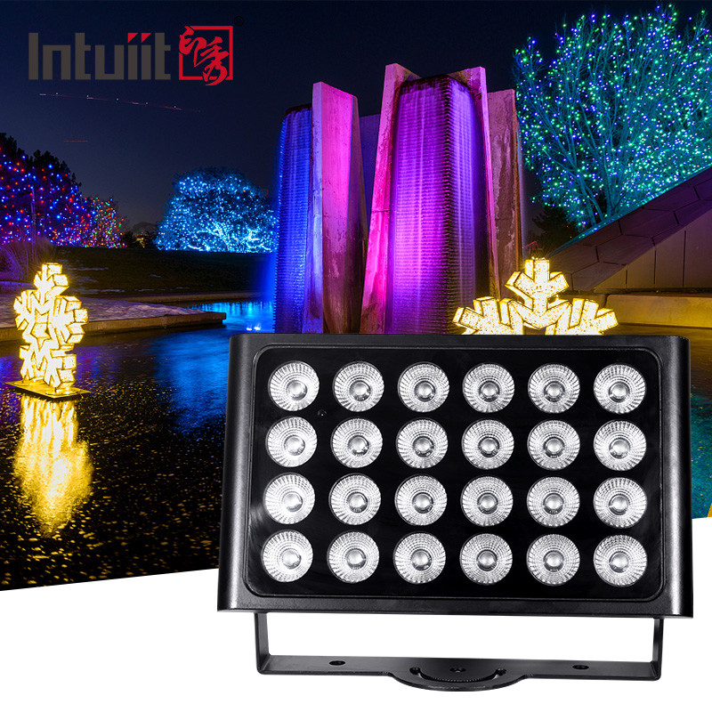 Nieuw ontwerp Buiten Architectonisch Landschap LED Verlichting Smalle straalhoek IP65 160W RGBW DMX512 LED-voorlichten