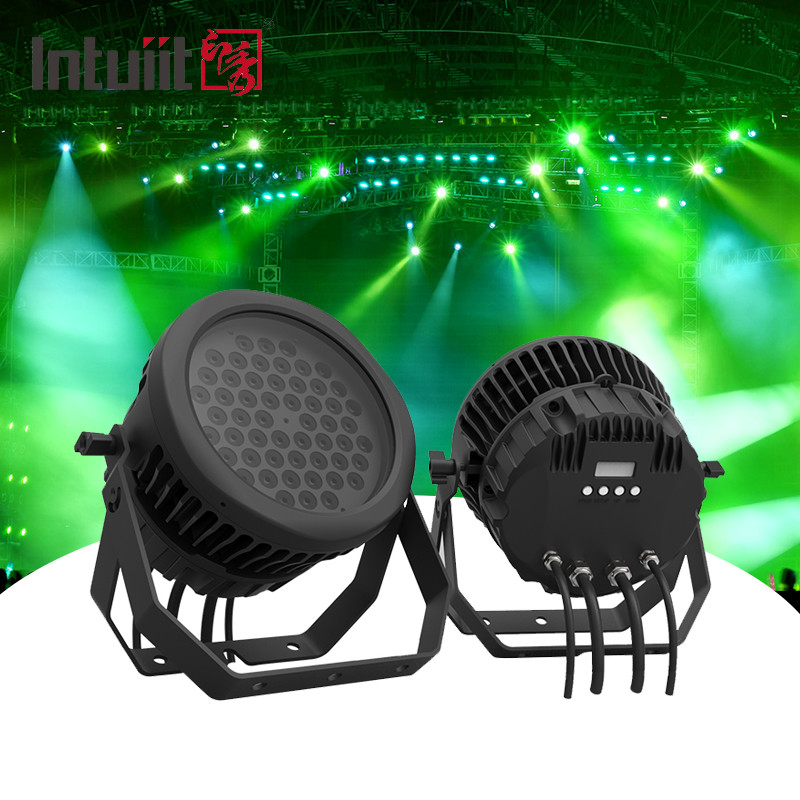 Buiten 54*3w RGBW Voor Stage Par Lights IP65 Waterdicht Concert Bruiloft 54 Parcan Stage Dmx Led Light