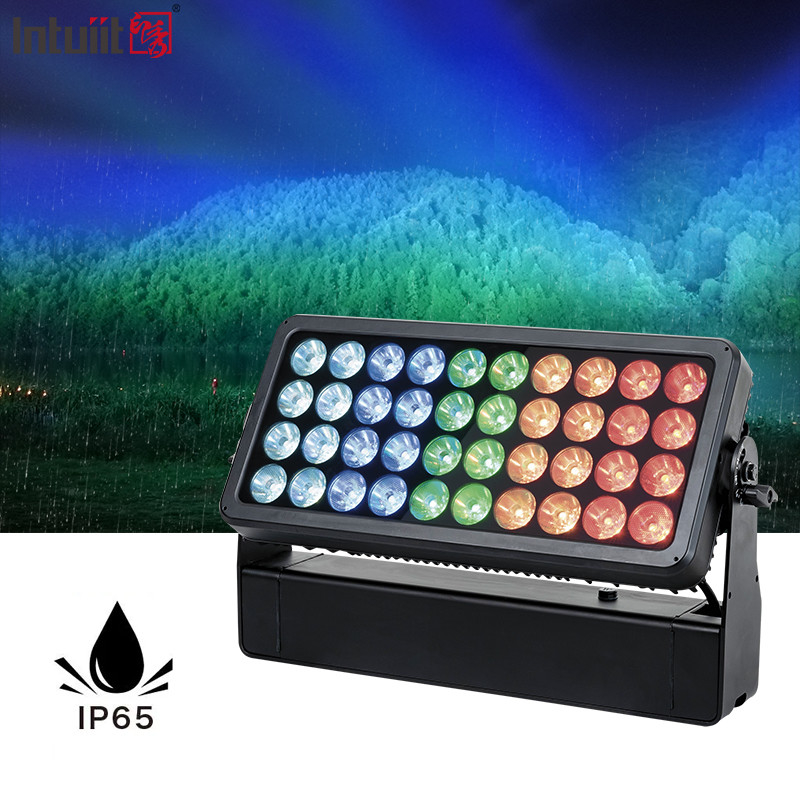 Gebouwen Buiten LED 40X10W 4in1 Pixel Flood Wall Washer IP65 Waterdicht Stad Kleurlicht