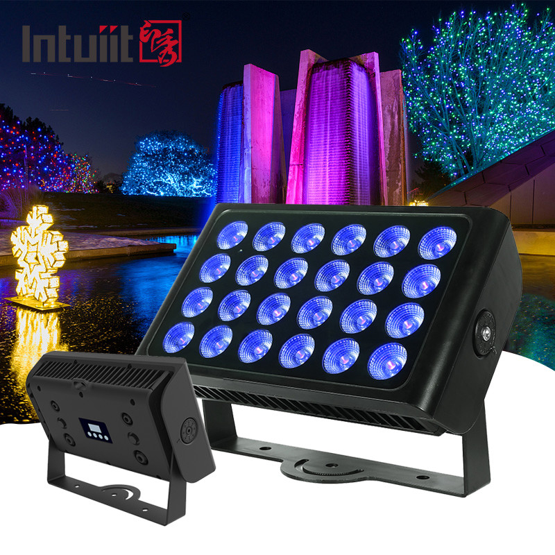 Hot selling 24pcs 160w LED RGBW 4-in-1 City Color Light Wash Zoom voor Outdoor Nightclub Stage Party Wedding Concert