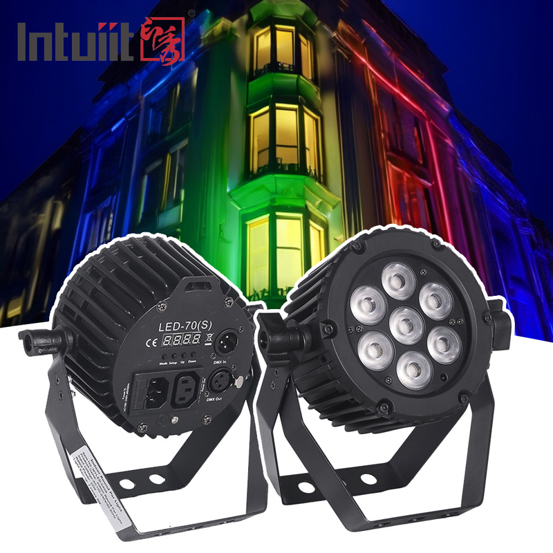 Verlichting voor bruiloftsfeest 7 stuks 22W 3in1 rgb led verlichting voor dj disco