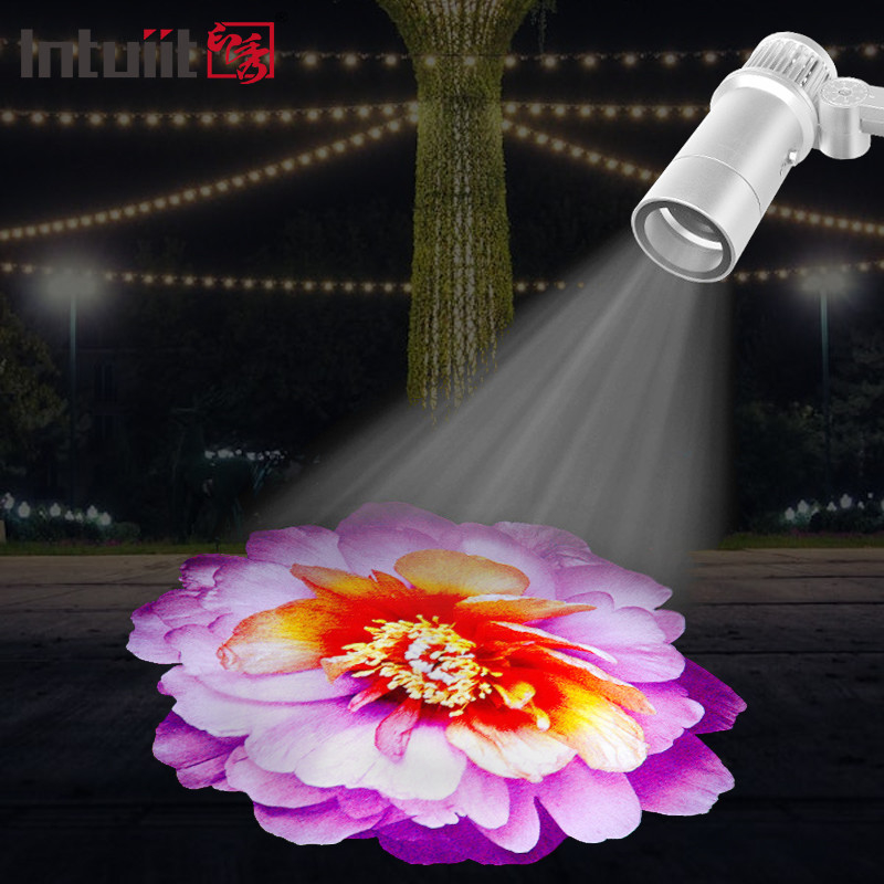 Led Gobo Projector 60w Led Auto Kleur Veranderende Projector Buiten Projectie Lamp Gobo Custom Logo Welkom Licht