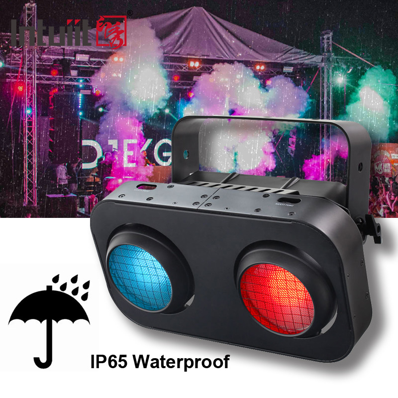 Dj Disco 2x90w pixel cob led stage blind RGB 2in1 met RGB LED voor bruiloft