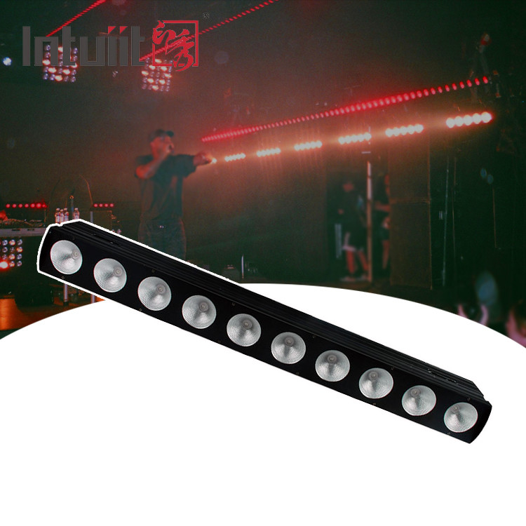 10x9W RGB DMX 3in1 LED wandwaslamp lineaire bar wasmachine podiumverlichting