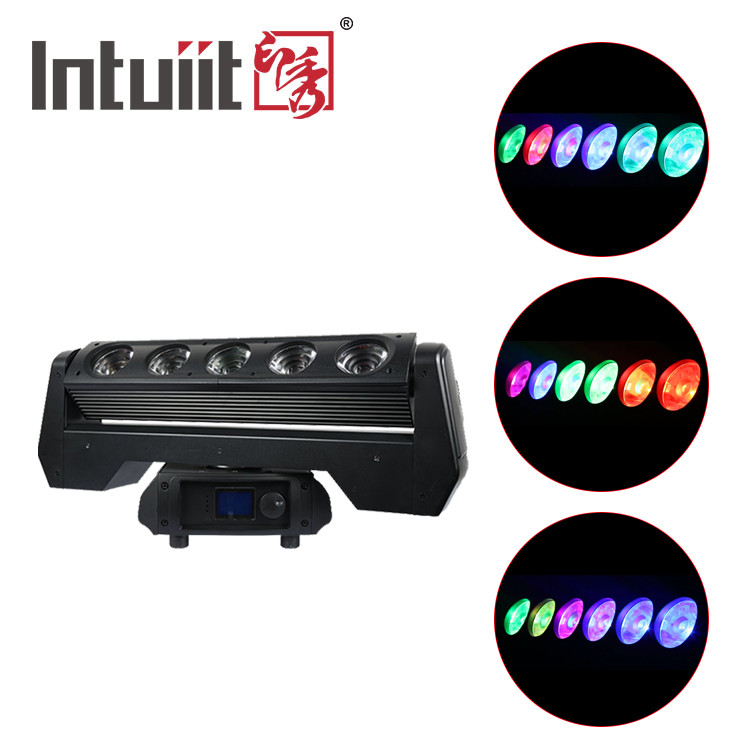 5x40W RGBW Bewegende kop Roterende lichtbalk Professionele podiumverlichting 4in1 Club podiumbalk Performance Bewegende koplicht