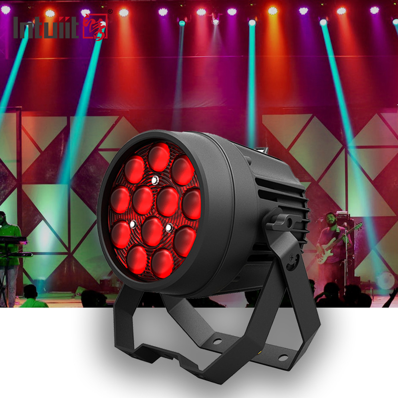 Wedding DJ 12x10W RGBW 4in1 Led Flat Par Can Stage Lights Voor Disco Kerstmis