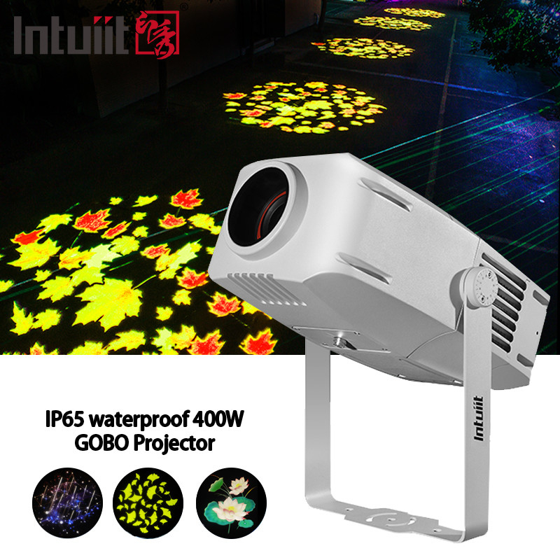Buiten Gobo Projector 400w Reclame Projector Roterende Led Waterdicht IP65 Logo Gobo Projector Licht