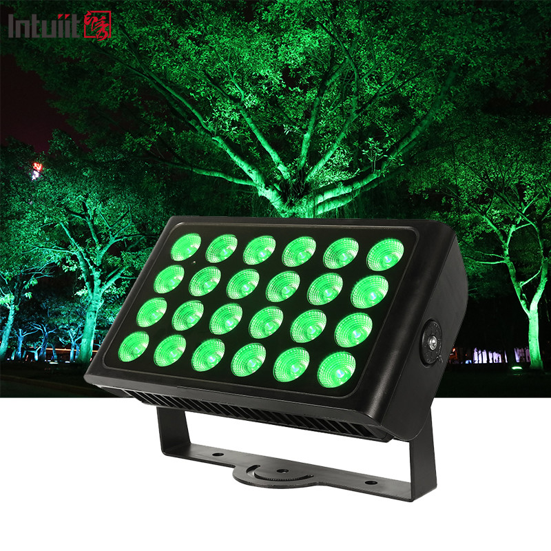 Waterdicht 24pcs 160w LED Flood Light RGBW 4 In 1 City Color Light 24*10w Outdoor LED Wall Washer Stage Lights