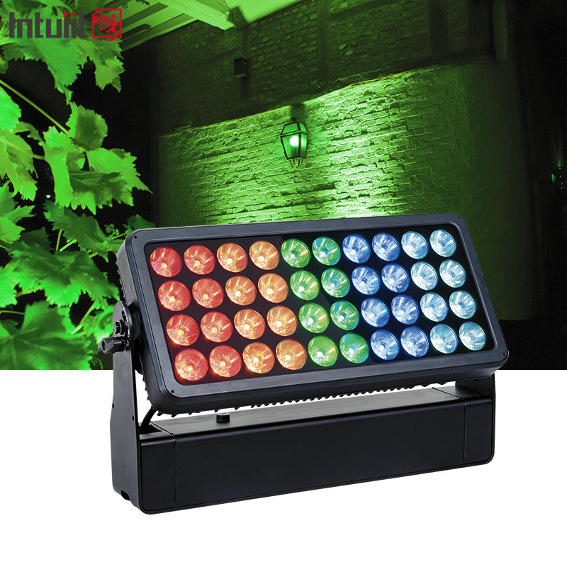 40x10W RGBW 4 in 1 LED Floodlight IP65 Waterdicht Stage Light DMX512 Control DJ Disco Equipment Outdoor Performance