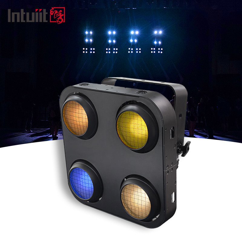 Ip65 4x90w Amber+Warm wit RGB Led Cob Publiek Blinder Light Buiten waterdicht 4 Ogen