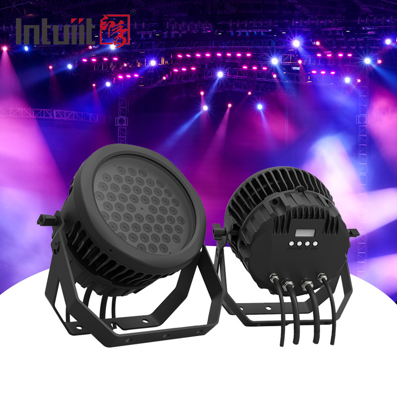 Par54 RGBW RGBW 4in1 dmx512 besturing dj podium lichten led par licht 54*3w