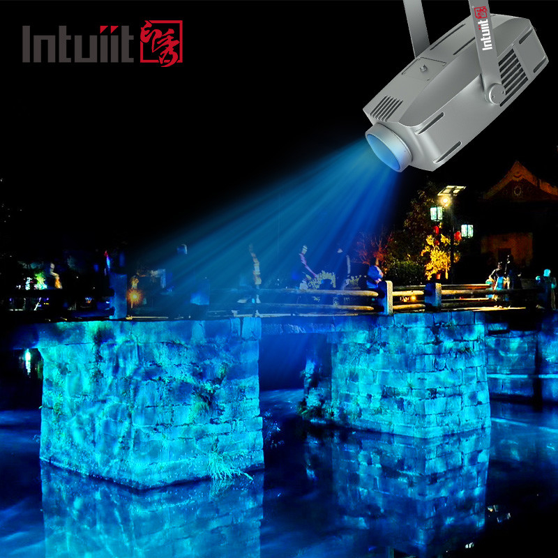 200W waterdicht LED Water Wave Effect Light DMX512 LOGO Projector Water Effect Lighting