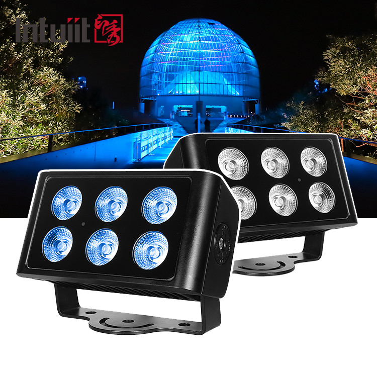 6x5W 4in1 RGBW LED DMX Wandwasverlichting IP65 buiten LED stads kleurlicht Stage Performance DJ Party Light