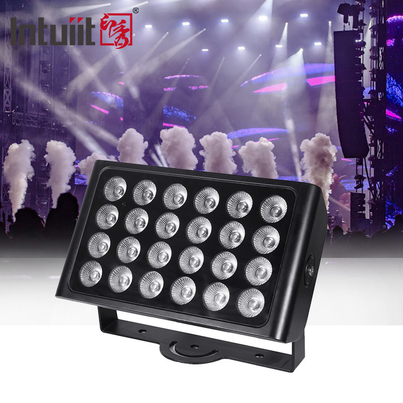 Waterdicht IP65 Stadskleur DMX512 24x10w RGBW Buiten Led Wandwasser Flood Light