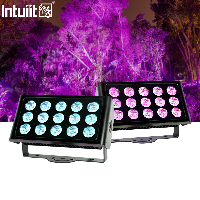 80W Buiten IP65 Vierkante DMX RGBW LED Flood Light Voor Gebouw Gevel LED Wandwasser Floodlight